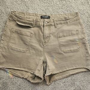 Judy Blue Women's Khaki Jean Shorts